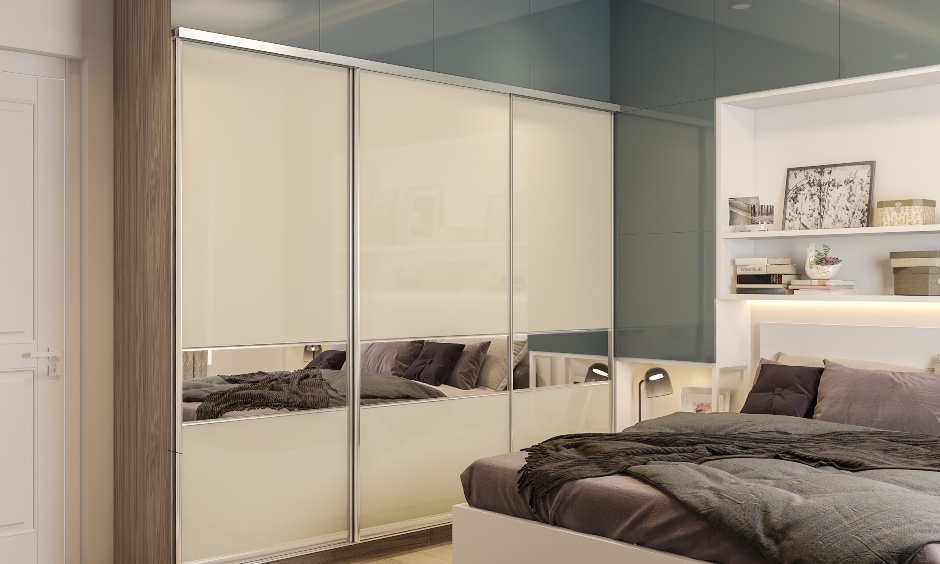 For the interior of a bedroom, a sliding door wardrobe with mirrors is ideal.