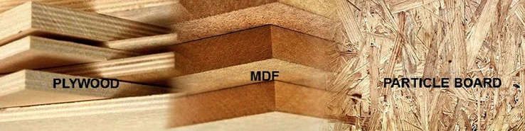Plywood vs MDF vs Particle Board Difference and Comparison