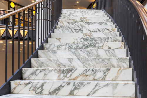 Trending home stairs marble design