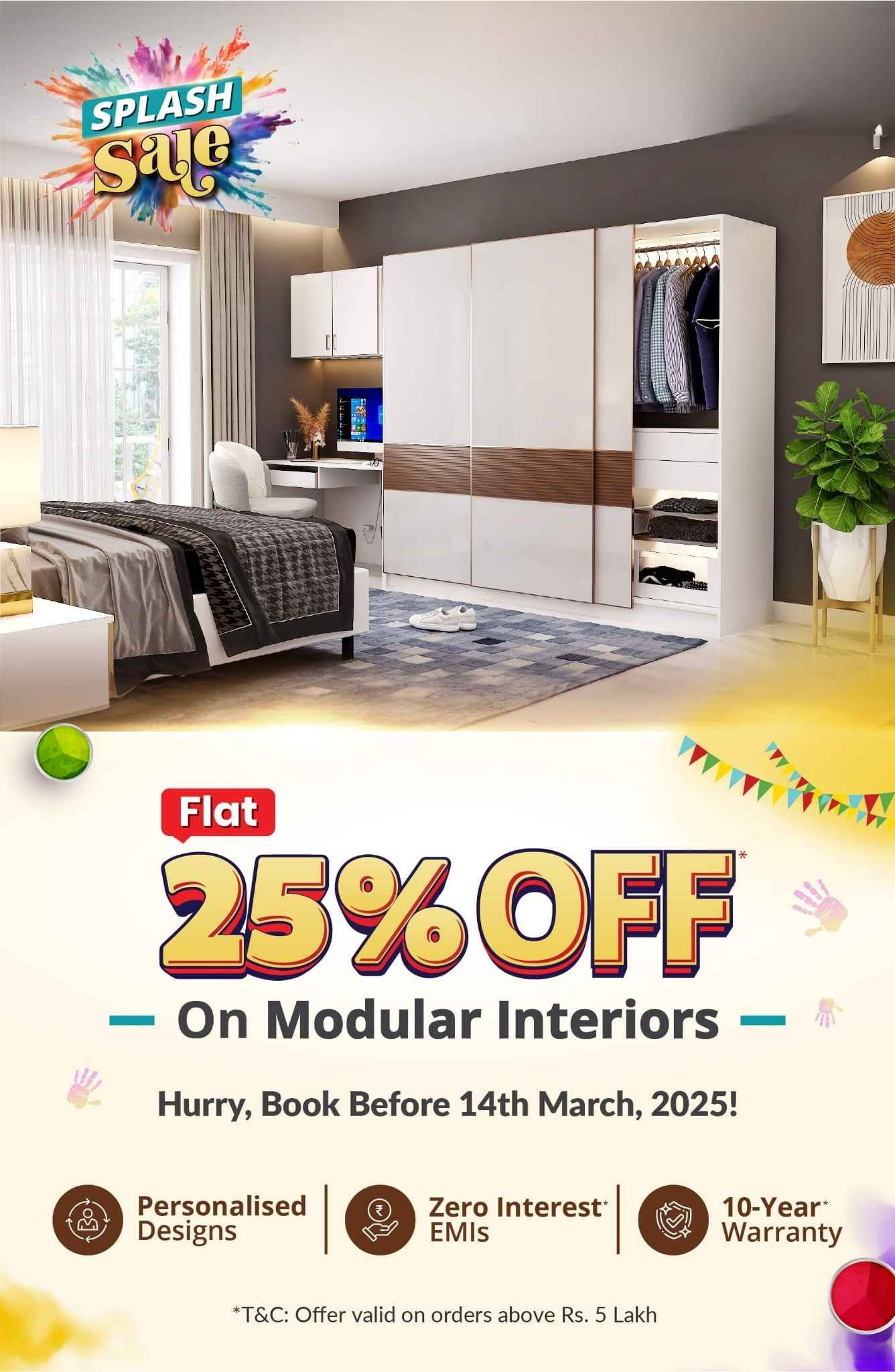 25 % off on moduodular kitchen offer