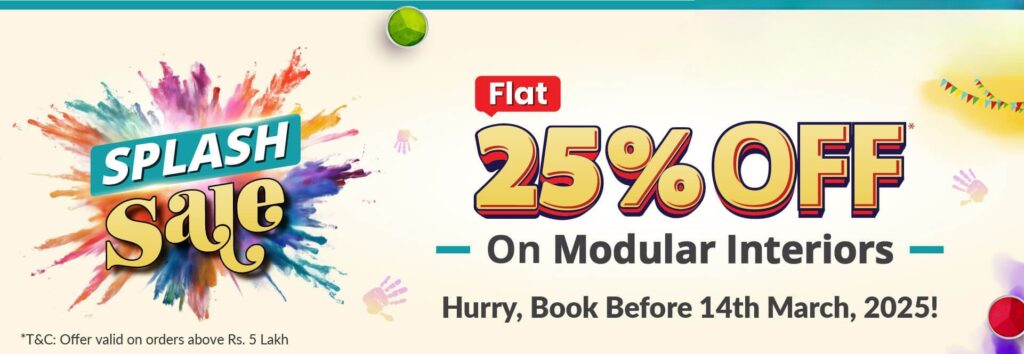 25 % off on moduodular kitchen offer