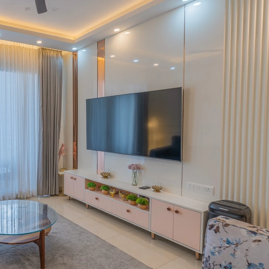Modern Mandir Design for Noida Homes | Glass Door Temple Unit