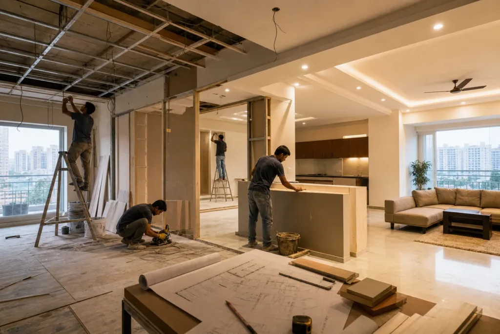 Editorial illustration for Best Home Renovation Contractors in Noida