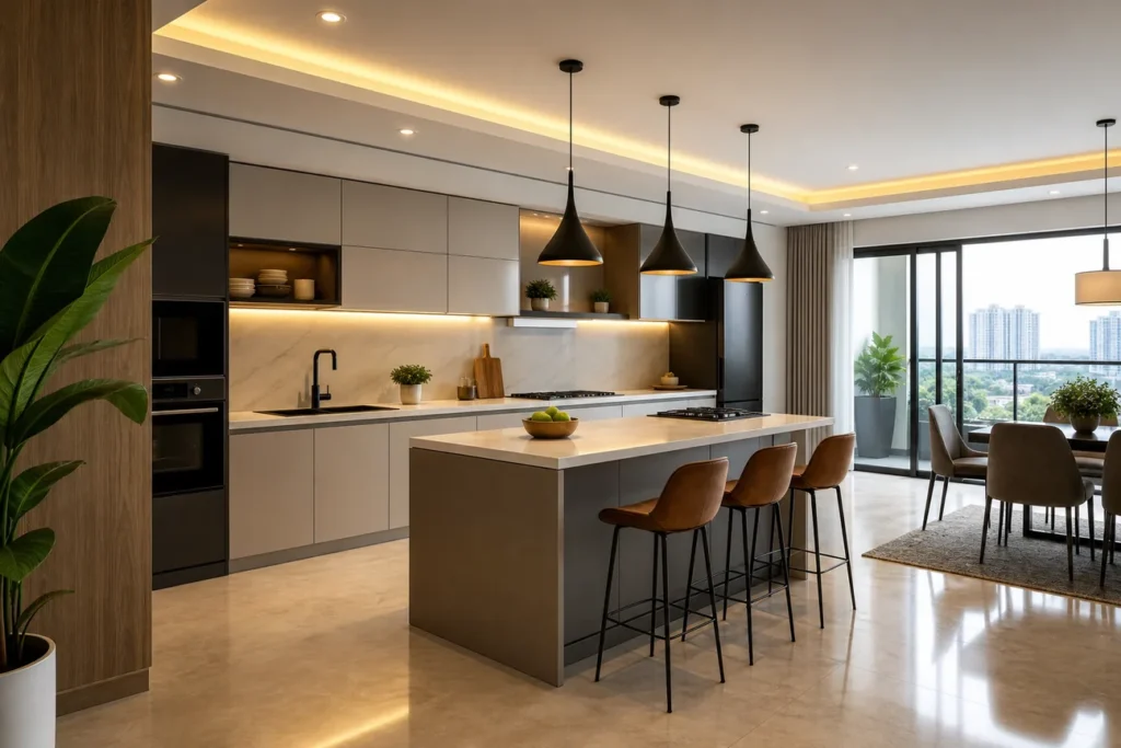 Editorial illustration for Best Modular Kitchen Price in Noida: 4 Options