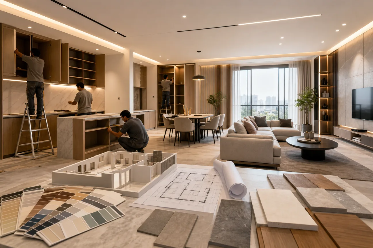 Editorial illustration for Best Turnkey Interior Design Services in Noida