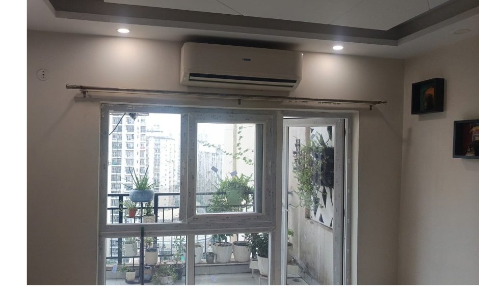 UPVC window installed as part of the apartment renovation